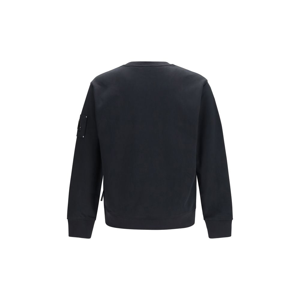 Sweatshirt by Moose Knuckles for men in cotton terry cloth black & gunmetal features an provocated silhouette, detailed with a provocated and a refined for a sophisticated aesthetic.