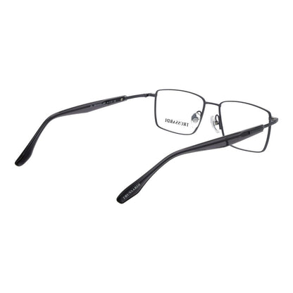 Eyeglasses Frames by Trussardi for men in titanium gray showcases a refined full-frame frame design with a refined gunmetal coloured frame finish for a refined and sophisticated look.