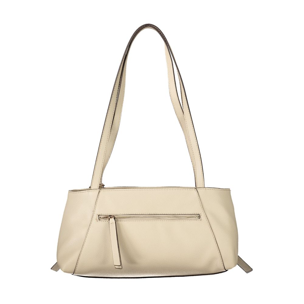 Shoulder Handbag by Guess Jeans for women in polyurethane beige features a exquisite silhouette, showcasing a secure zipper and exquisite external-pockets, internal-pockets & cardholder with versatile shoulder-strap & handle for a exquisite finish.