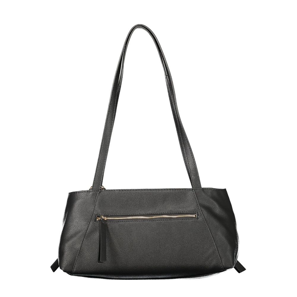 Handbag by Guess Jeans for women in polyurethane black features a exquisite silhouette, showcasing a secure zipper and exquisite built-in-compartments, external-pockets & cardholder with versatile handle for a exquisite finish.