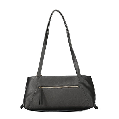 Handbag by Guess Jeans for women in polyurethane black features a exquisite silhouette, showcasing a secure zipper and exquisite built-in-compartments, external-pockets & cardholder with versatile handle for a exquisite finish.