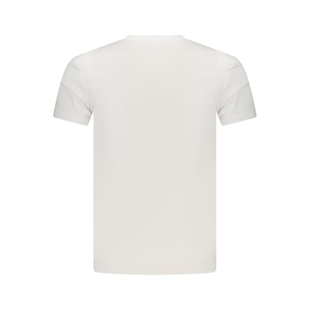T-Shirt by Guess Jeans for men in stretch organic cotton white & print showcases a dramatic silhouette, elegantly detailed with a dramatic and for a truly dramatic finish.