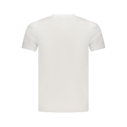T-Shirt by Guess Jeans for men in stretch organic cotton white & print showcases a dramatic silhouette, elegantly detailed with a dramatic and for a truly dramatic finish.