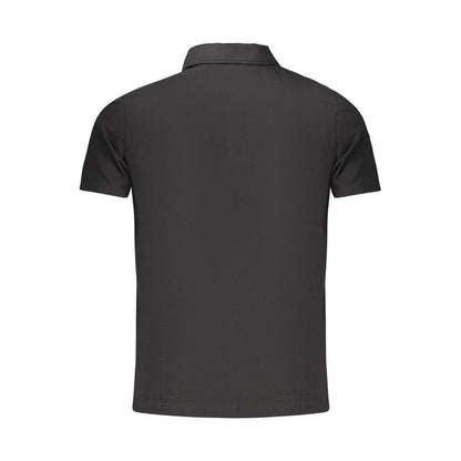 Polo Shirt by Guess Jeans for men in stretch organic cotton black & print presents a distinguished silhouette, showcasing a sophisticated and distinguished for a truly distinguished finish.