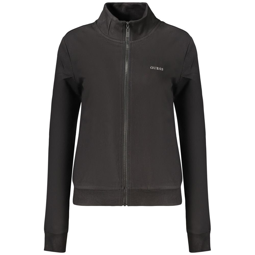 Sweatshirt by Guess Jeans for women in stretch modal cotton black & signature features a unrivaled silhouette with a refined and unrivaled detailing for a sophisticated look.
