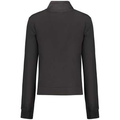Sweatshirt by Guess Jeans for women in stretch modal cotton black & signature features an exquisite silhouette, showcasing and details for a exquisite look.