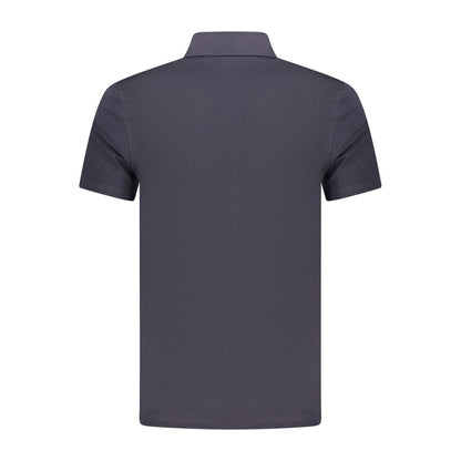 Polo Shirt by Guess Jeans for men in stretch organic cotton blue & print showcases a enviable silhouette, featuring a refined and for a enviable finish.