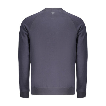 Sweatshirt by Guess Jeans for men in cotton polyester blue & print features an magnificent silhouette, showcasing a sophisticated and detail for a truly magnificent finish.