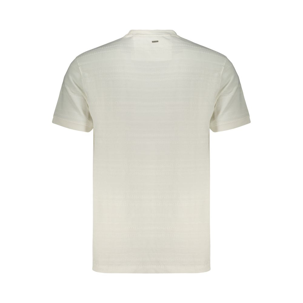 T-Shirt by Guess Jeans for men in cotton polyester white features an on trend silhouette, perfectly showcasing a on trend and for an elevated aesthetic.