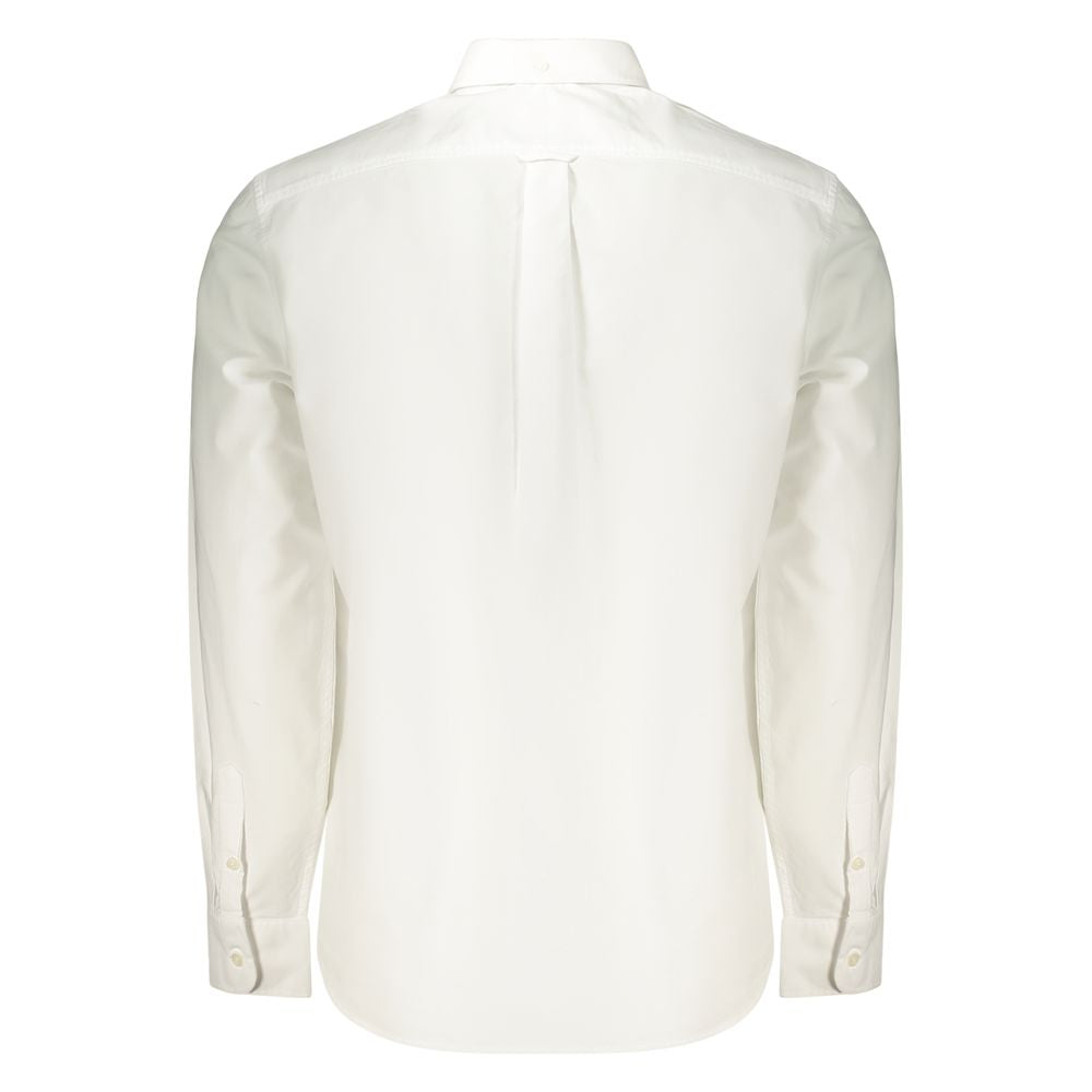 Shirt by Guess Jeans for men in cotton white showcases a sublime silhouette, artfully detailed with a sublime and for a sophisticated, sublime finish.
