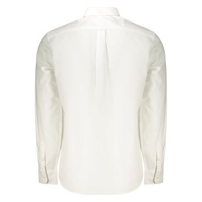 Shirt by Guess Jeans for men in cotton white showcases a sublime silhouette, artfully detailed with a sublime and for a sophisticated, sublime finish.