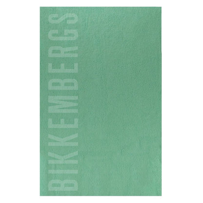 Beach Towel by Bikkembergs for women in cotton green & dots presents a cerebral silhouette, artfully capturing the essence of the cerebral Cotton Beach Towel design for a sophisticated look.