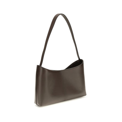 The Row Alma Bos Taurus Calf Leather Shoulder Baguette Bag - Brown