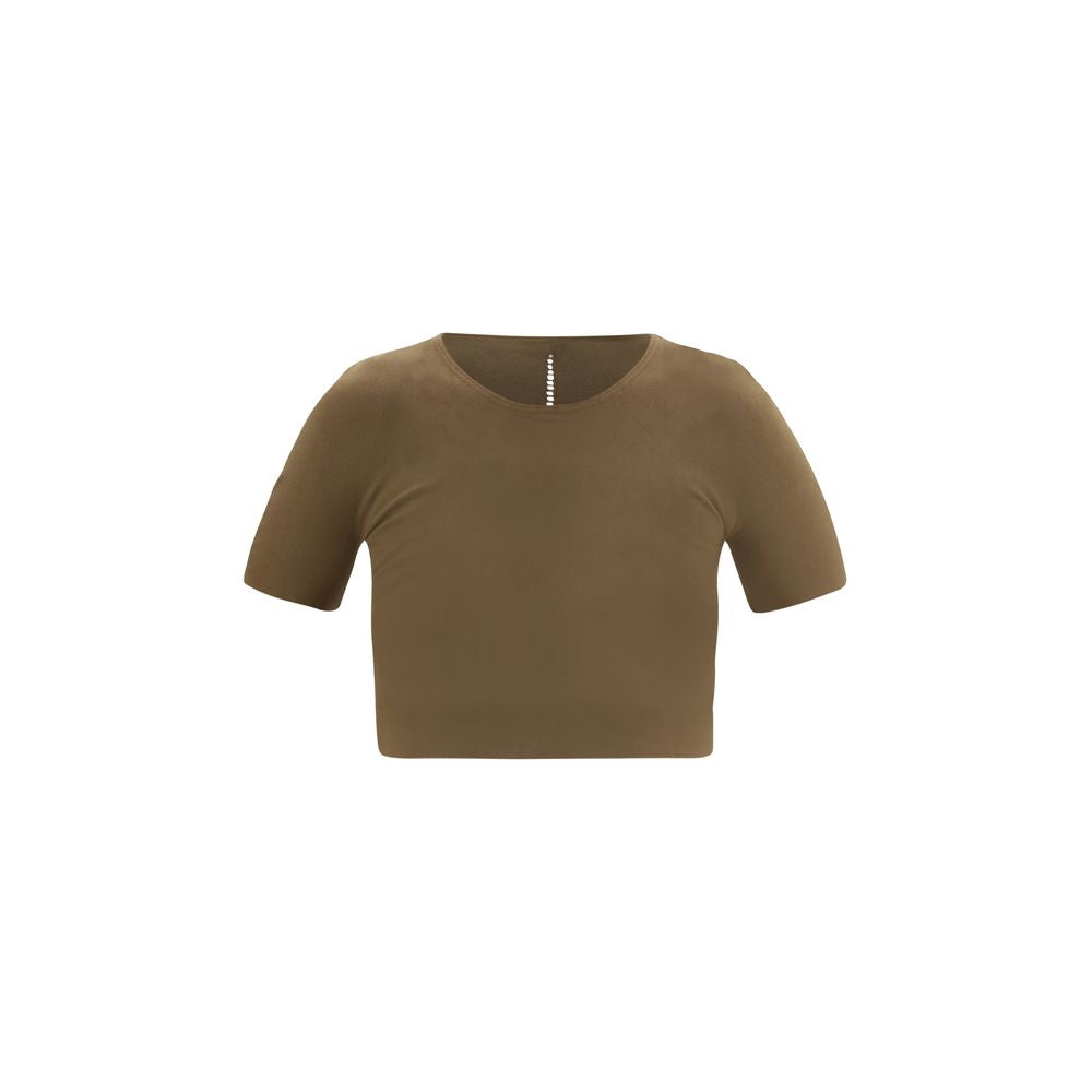 Activewear T-Shirt by Wolford for women in stretch polyamide bicolour & signature features a dynamic silhouette with short-sleeve and round neckline enhanced by functional seamless.