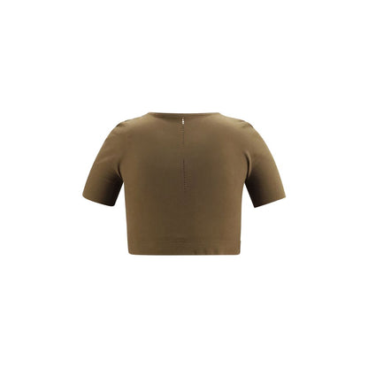 Activewear T-Shirt by Wolford for women in stretch polyamide bicolour & signature features a sporty silhouette with and round neckline, showcasing innovative seamless for a sporty finish.