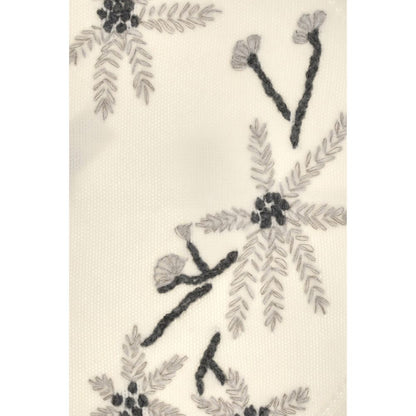 Scarf by P.A.R.O.S.H. for women in merino virgin wool beige & floral features a timeless silhouette, artfully capturing the essence of the timeless Merino Virgin Wool Triangular Scarf design for a sophisticated look.