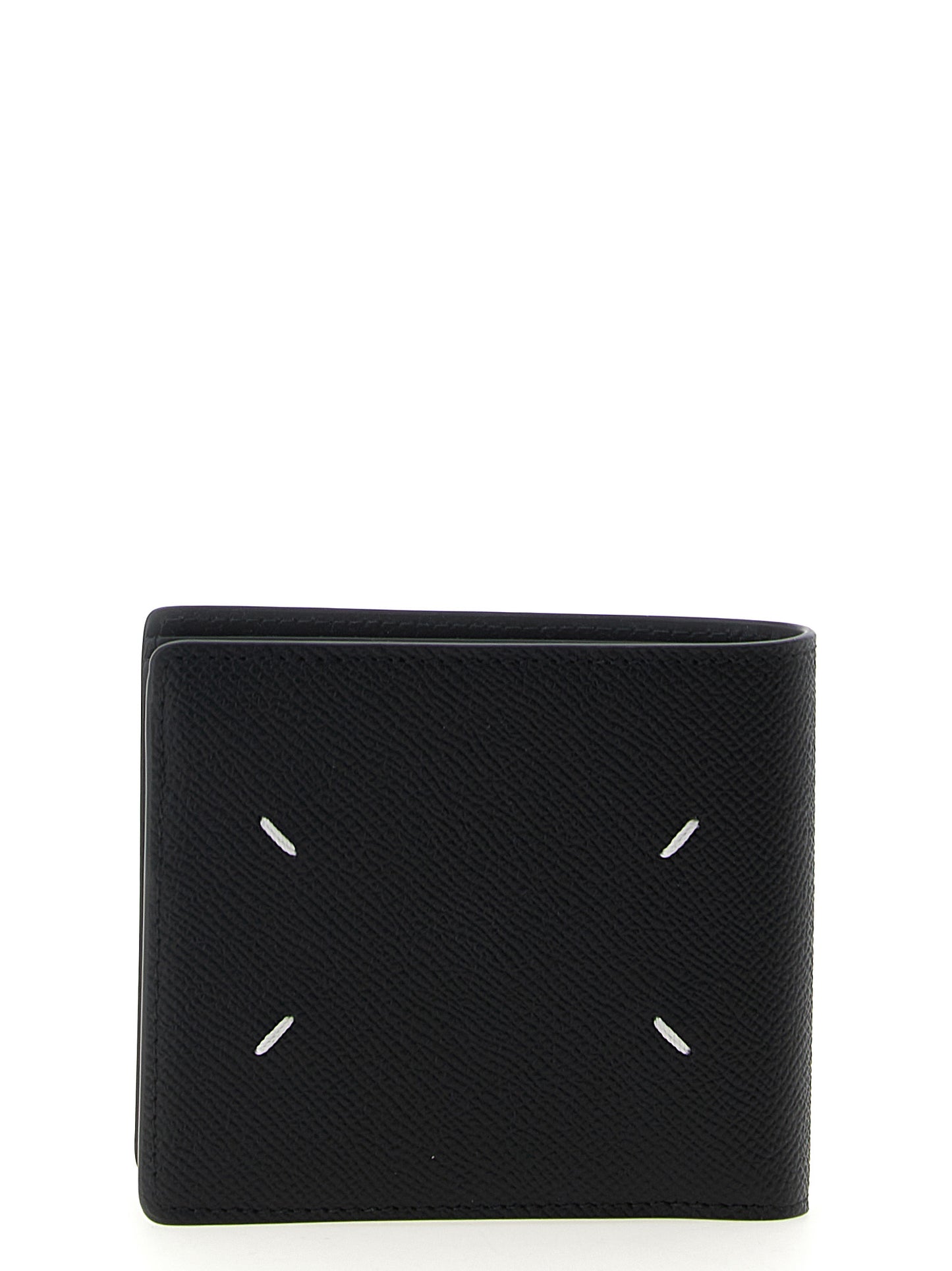 Cardholder Wallet by Maison Margiela for men in leather black presents a refined silhouette, artfully capturing the essence of the Leather Cardholder Wallet design with sophisticated card-organization for a refined look.