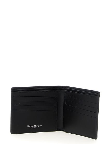 Cardholder Wallet by Maison Margiela for men in leather black showcases a distinguished silhouette, artfully capturing the essence of the distinguished Leather Cardholder Wallet design with functional card-organization.