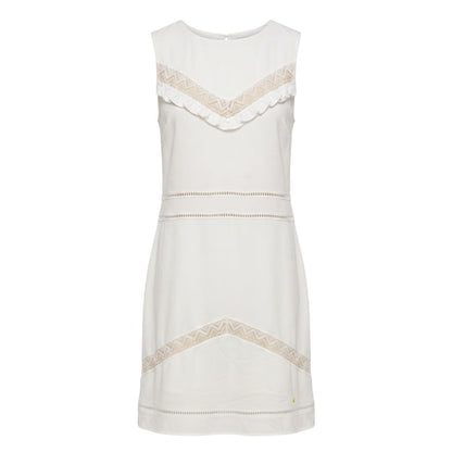 Trussardi Jeans White Polyester Women Dress
