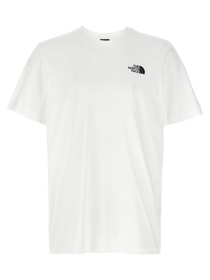 T-Shirt by The North Face for men in cotton bicolour, black, white & print showcases a dramatic silhouette, elegantly detailed with a dramatic crew neckline and short-sleeve for a truly dramatic finish.