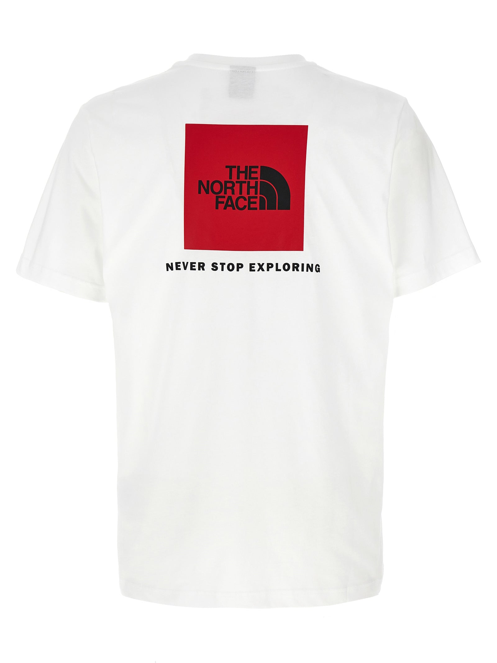T-Shirt by The North Face for men in cotton bicolour, black, white & print features a plush silhouette, showcasing a sophisticated crew neckline and for a truly plush finish.