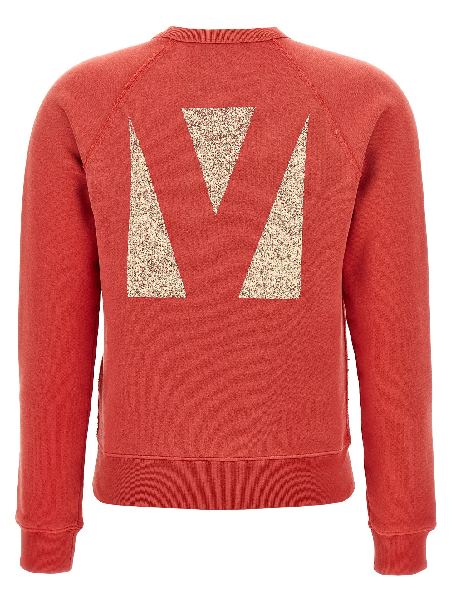 Sweatshirt by Valentino Garavani for women in cotton multicolor, red & print features an provocated silhouette, detailed with a provocated and a refined crew neckline for a sophisticated aesthetic.