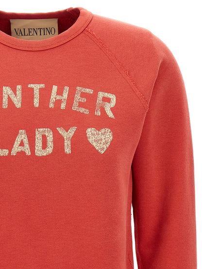 Sweatshirt by Valentino Garavani for women in cotton multicolor, red & print features an exquisite silhouette, showcasing and crew neckline details for a exquisite look.
