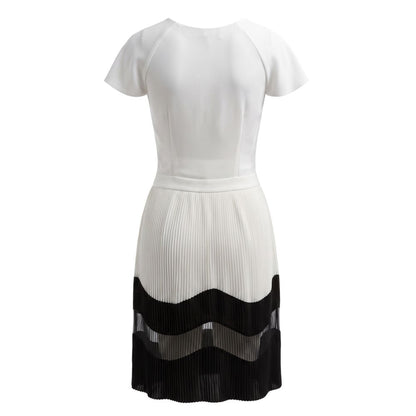 Trussardi Jeans White Polyester Women Dress
