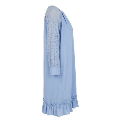 Trussardi Jeans Blue Polyester Women Dress