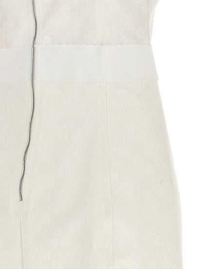 Dolce & Gabbana White Polyamide Midi Dress