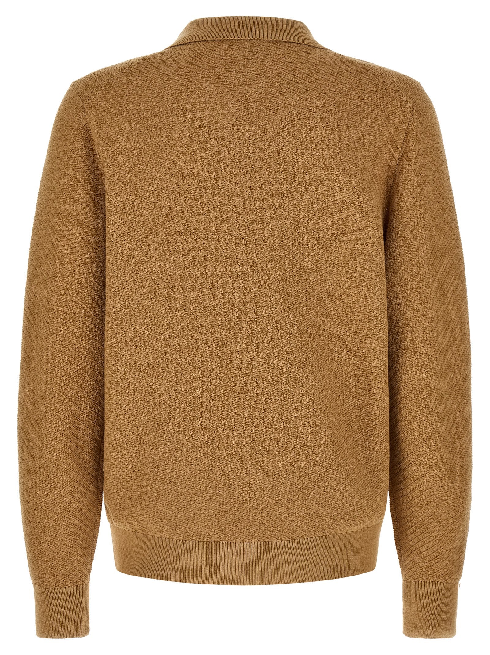 Polo Shirt by Hugo Boss for men in cotton brown, camel & patterned features a eye catching silhouette, showcasing a refined and for a eye catching finish.