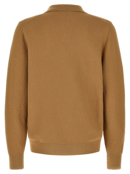 Polo Shirt by Hugo Boss for men in cotton brown, camel & patterned features a eye catching silhouette, showcasing a refined and for a eye catching finish.