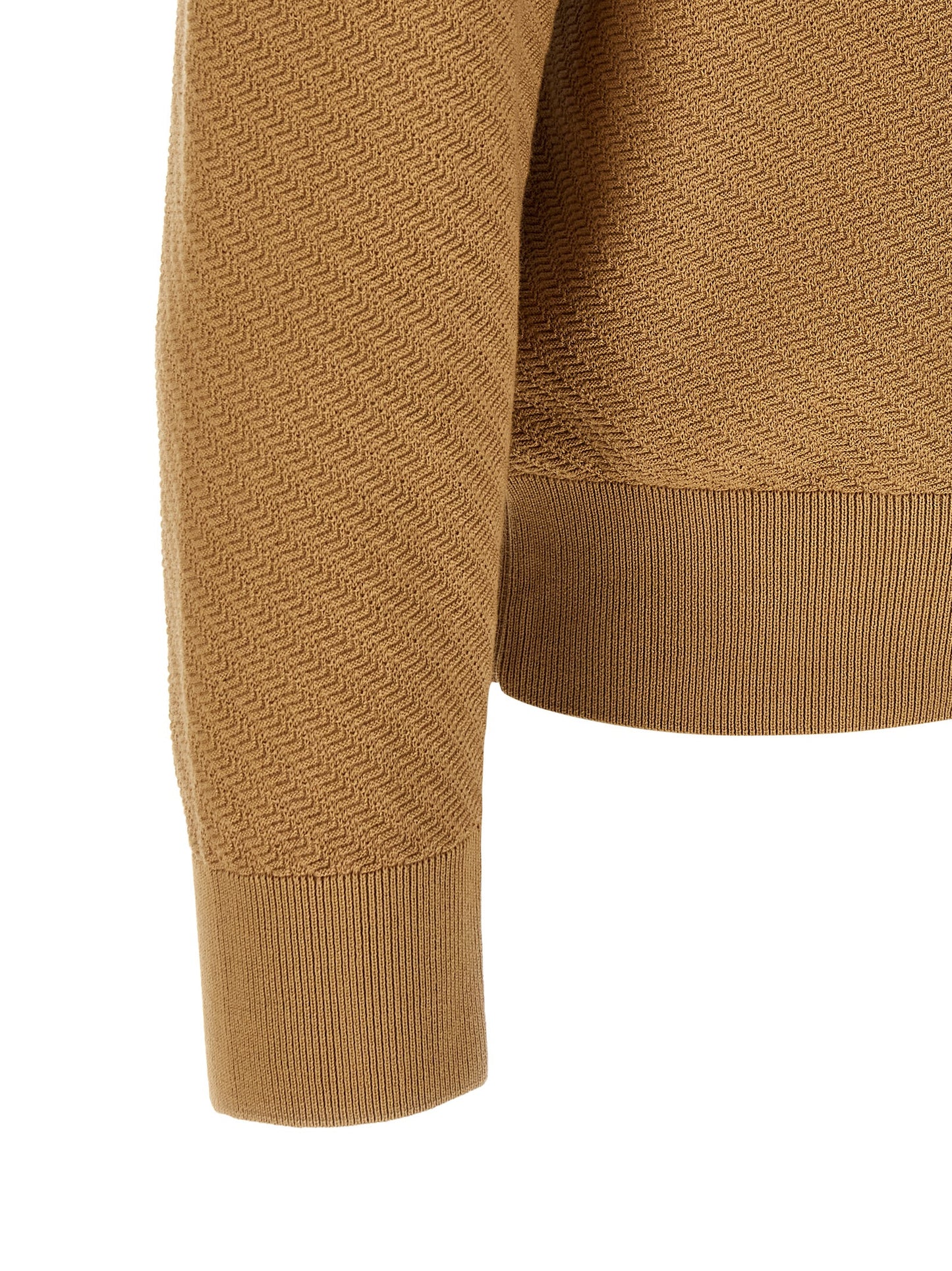 Polo Shirt by Hugo Boss for men in cotton brown, camel & patterned presents a distinguished silhouette, showcasing a sophisticated and distinguished for a truly distinguished finish.