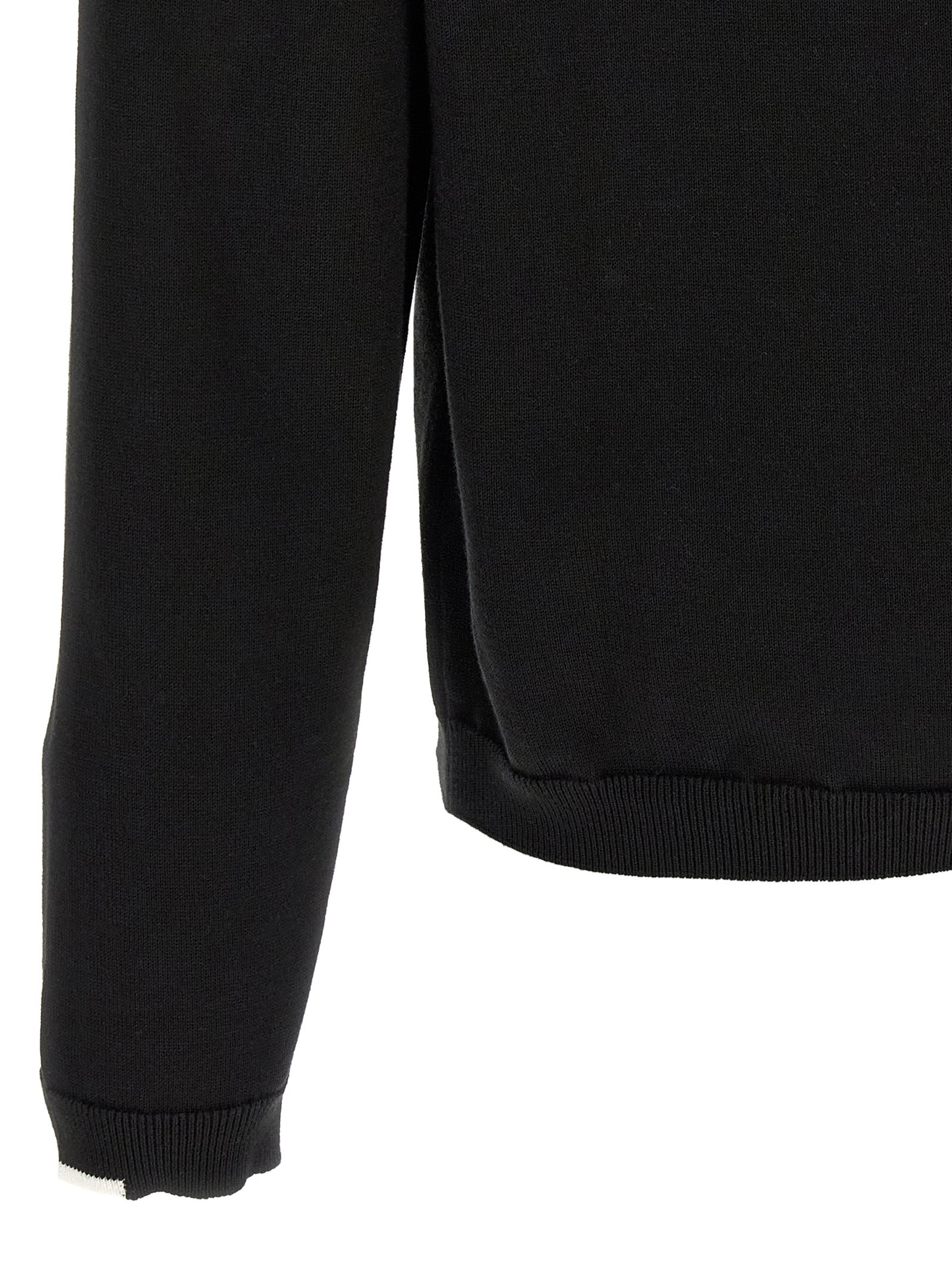 Cardigan by Hugo Boss for men in cotton black & white features a nuanced silhouette with a refined and nuanced detailing for a sophisticated look.