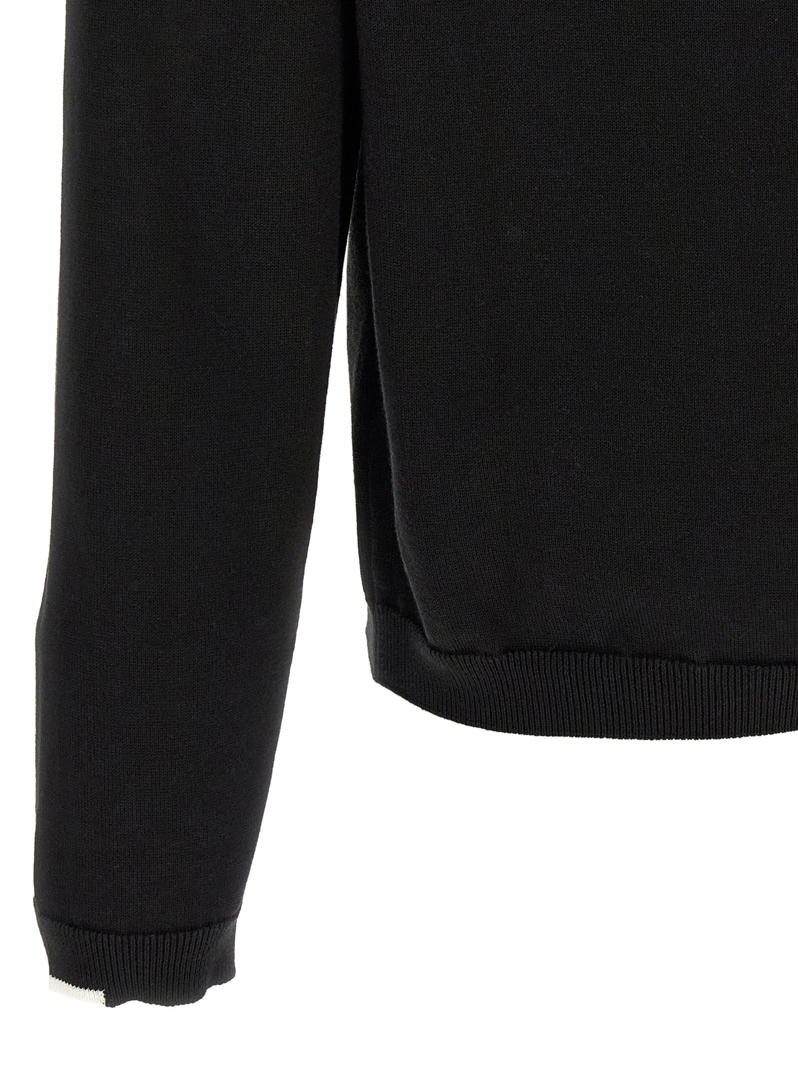 Cardigan by Hugo Boss for men in cotton black & white features a nuanced silhouette with a refined and nuanced detailing for a sophisticated look.