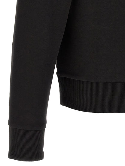 Sweatshirt Hoodie by Hugo Boss for men in stretch cotton black features a edgy silhouette, detailed with a edgy and for a refined finish.