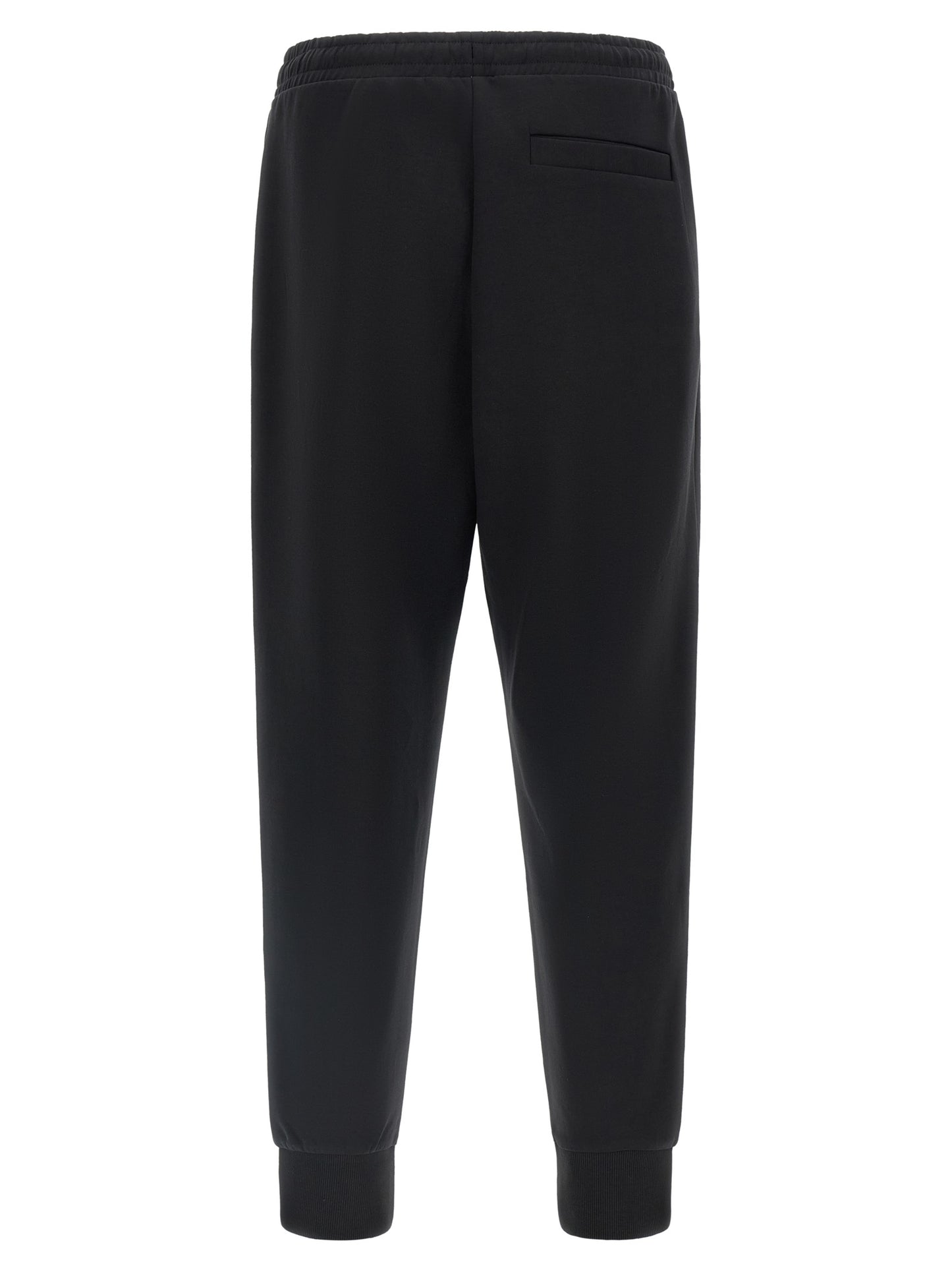 Joggers by Hugo Boss for men in stretch cotton black features an sophisticated and with a precise long, creating a sophisticated and sophisticated silhouette.