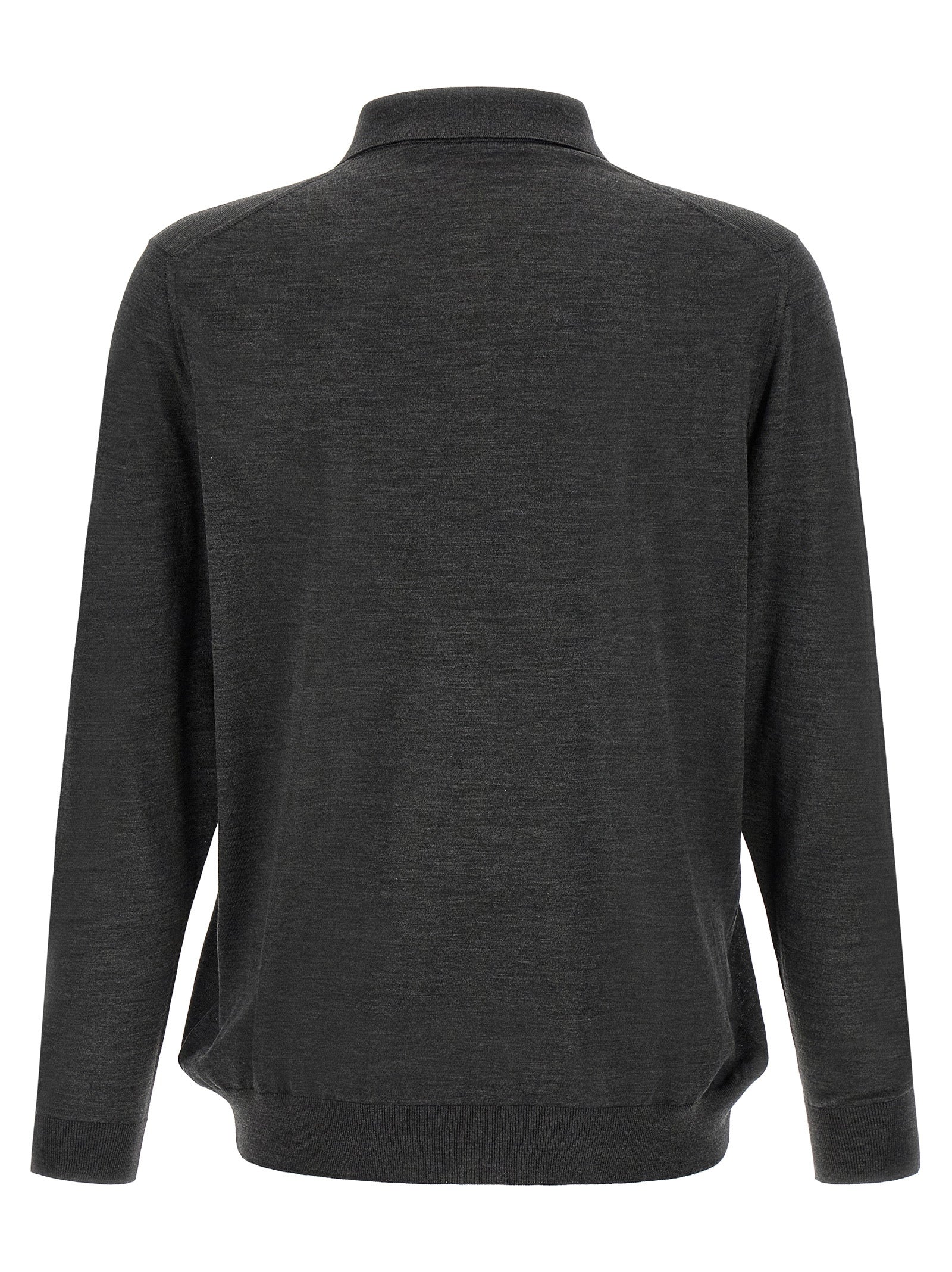 Polo Shirt by Kiton for men in wool dark-gray & red showcases a enviable silhouette, featuring a refined and for a enviable finish.