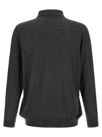 Polo Shirt by Kiton for men in wool dark-gray & red showcases a enviable silhouette, featuring a refined and for a enviable finish.