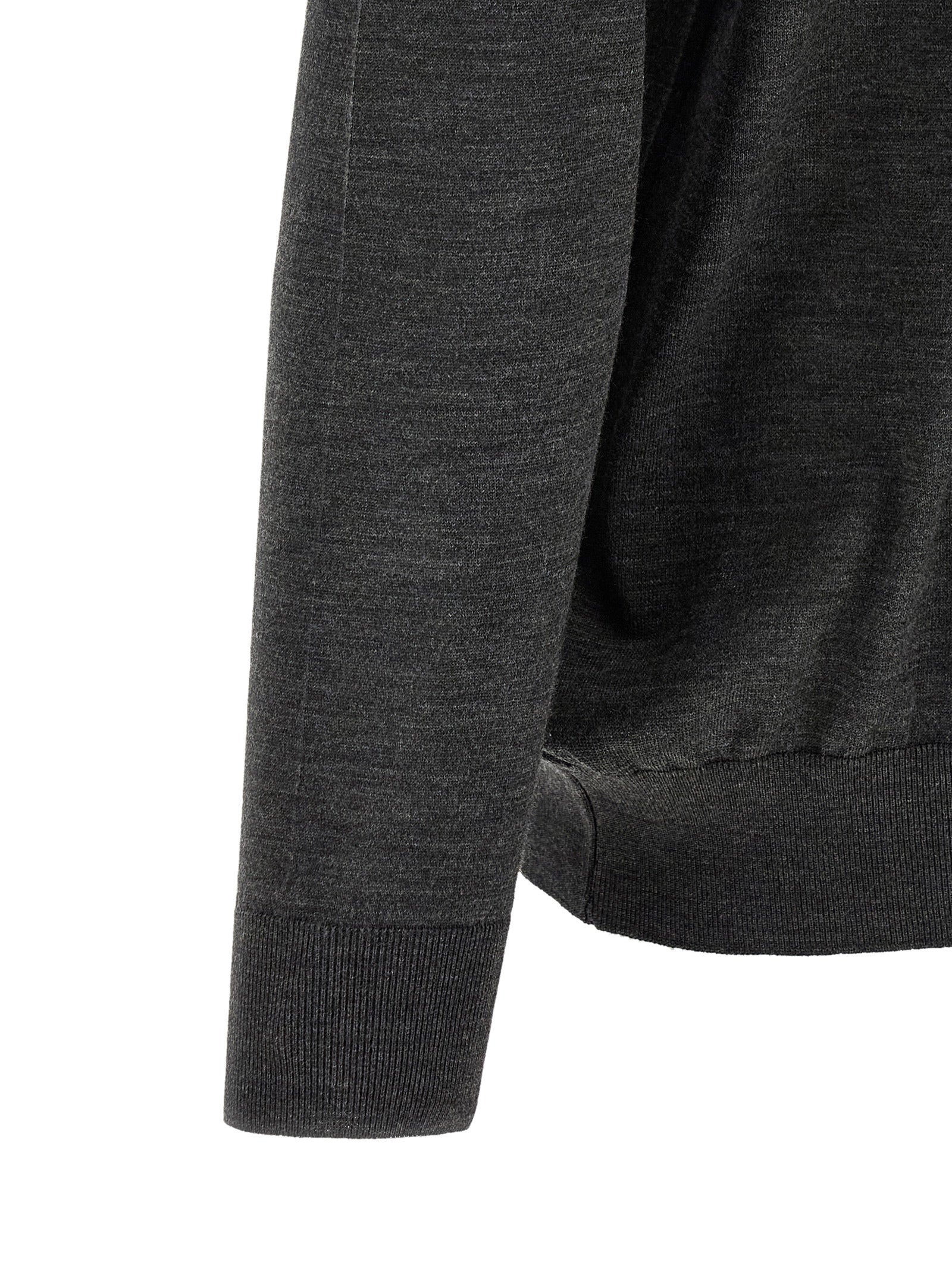 This Polo Shirt by Kiton for men in wool dark-gray & red presents a flawless silhouette, showcasing flawless detailing and a refined for a truly flawless aesthetic.