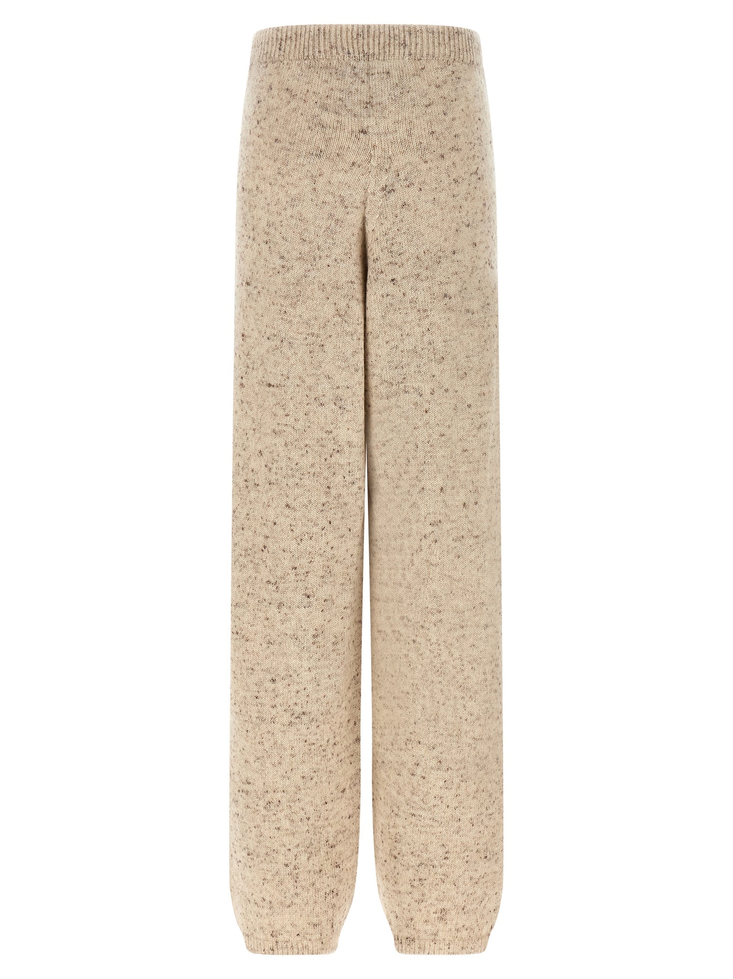 Trousers by Fabiana Filippi for women in linen alpaca wool mohair & viscose beige presents a smart silhouette, meticulously detailed with a smart athletic, a smart long, and a smart .