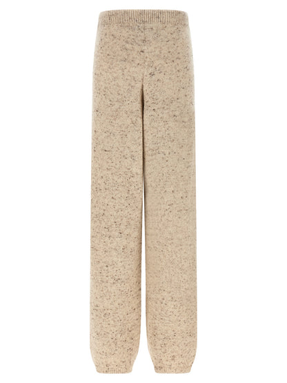 Trousers by Fabiana Filippi for women in linen alpaca wool mohair & viscose beige presents a smart silhouette, meticulously detailed with a smart athletic, a smart long, and a smart .