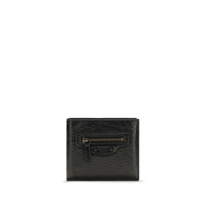 Cardholder Wallet by Balenciaga for men in lambskin leather black features a sleek silhouette, showcasing the sleek Le City Lambskin Leather Cardholder Wallet design with sophisticated card-organization for a premium look.