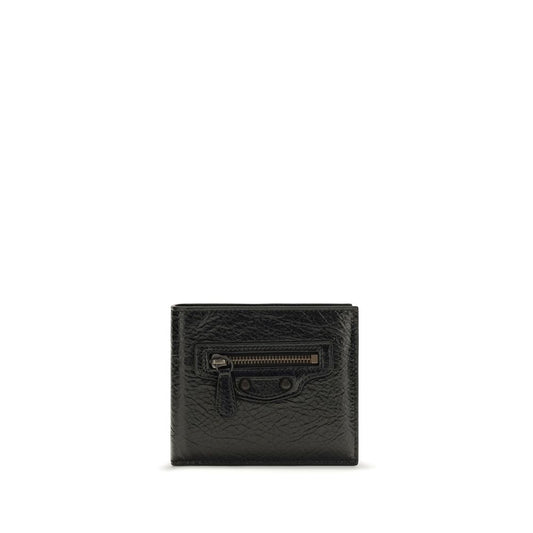 Cardholder Wallet by Balenciaga for men in lambskin leather black features a sleek silhouette, showcasing the sleek Le City Lambskin Leather Cardholder Wallet design with sophisticated card-organization for a premium look.