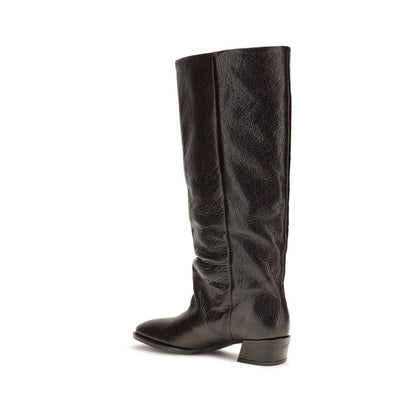 Boots by P.A.R.O.S.H. for women in bos taurus calf grained leather brown features an enchanting design from the Women's Bos Taurus Calf Grained Leather Boots collection, highlighting a enchanting block-heel and for a refined look.