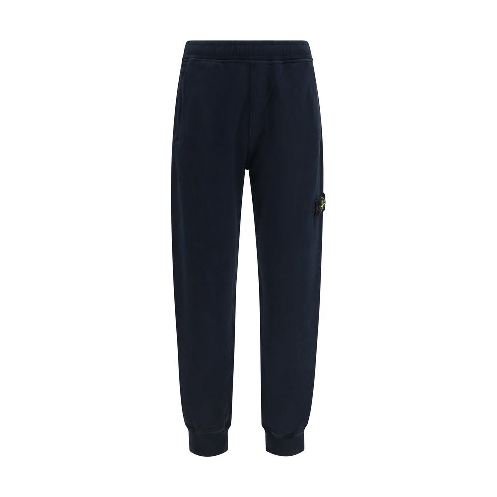 Stone Island Blue Cotton Sweatshirt
