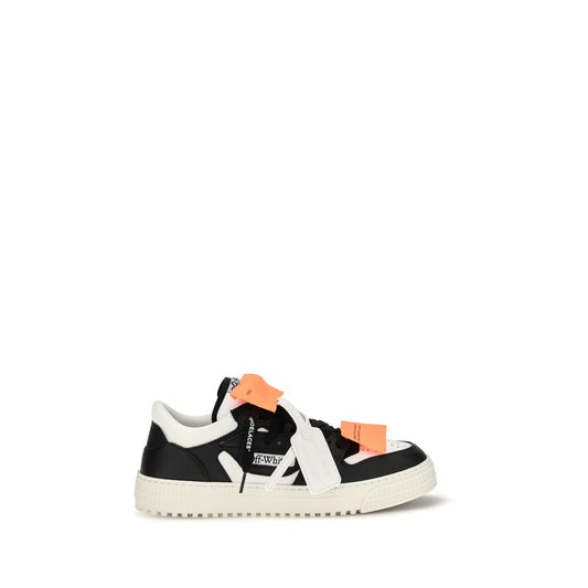 Sneakers by Off-White for men in polyester & bos taurus calf leather multicolor, white & signature presents a sumptuous silhouette, artfully capturing the essence of the Men's Low Top Polyester & Bos Taurus Calf Leather Sneakers with its sumptuous low-top style design.