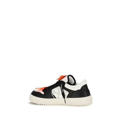 Sneakers by Off-White for men in polyester & bos taurus calf leather multicolor, white & signature presents a on trend silhouette from the Men's Low Top Polyester & Bos Taurus Calf Leather Sneakers collection, showcasing a on trend low-top style for an elevated aesthetic.