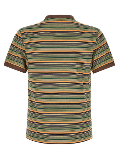 T-Shirt by Marni for men in cotton brown, multicolor & striped showcases a chic silhouette, artfully detailed with a chic crew neckline and for a chic finish.