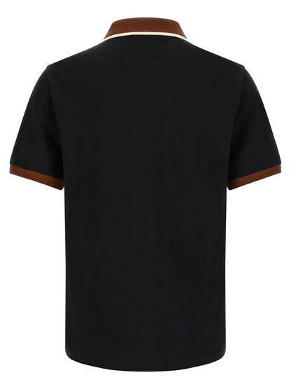 This Polo Shirt by Marni for men in cotton black, brown & white presents a flawless silhouette, showcasing flawless detailing and a refined for a truly flawless aesthetic.